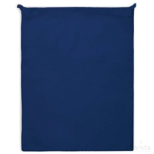 Herbruikbaar groente & fruit zakje OEKO-TEX® katoen 40x45cm donker blauw