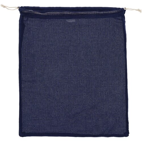 Herbruikbaar groente & fruit zakje OEKO-TEX® katoen 40x45cm donker blauw