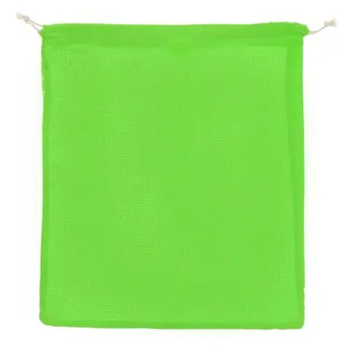 Herbruikbaar groente & fruit zakje OEKO-TEX® katoen 40x45cm licht groen