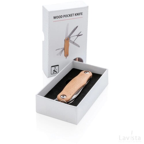 Houten zakmes bruin