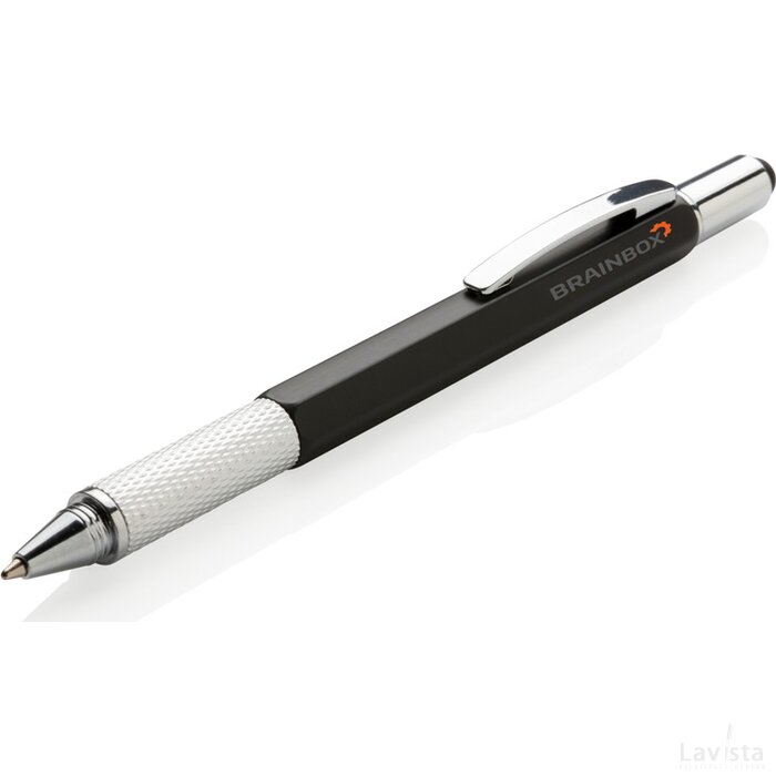 5-in-1 ABS toolpen zwart