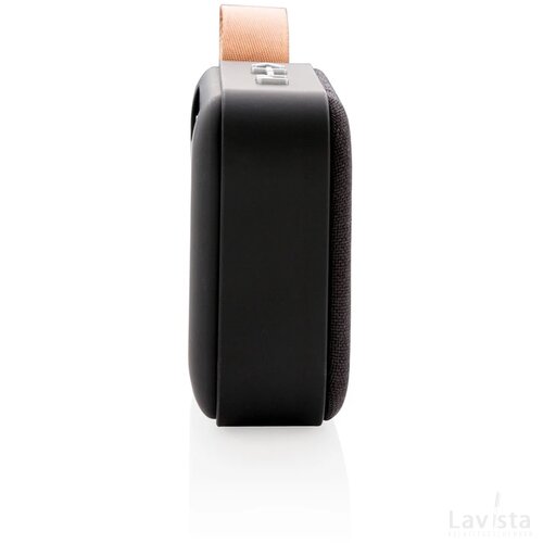 Fabric trend draadloze 3W speaker zwart, zwart