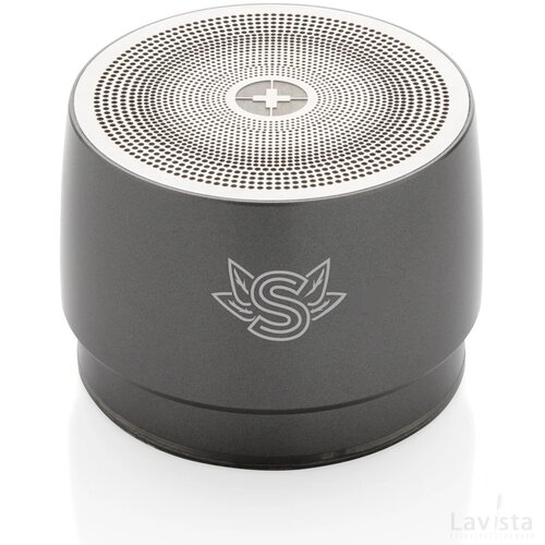 Swiss Peak 5W draadloze bass speaker grijs, grijs