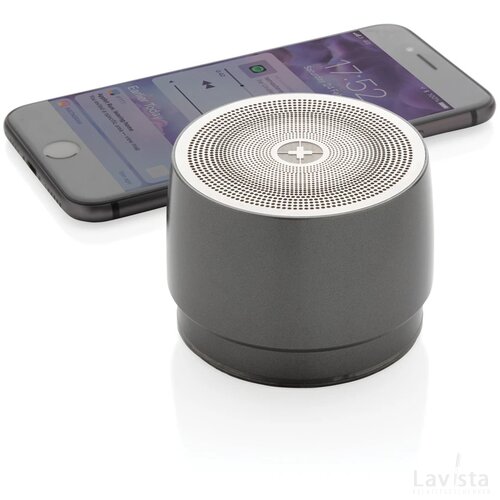 Swiss Peak 5W draadloze bass speaker grijs, grijs