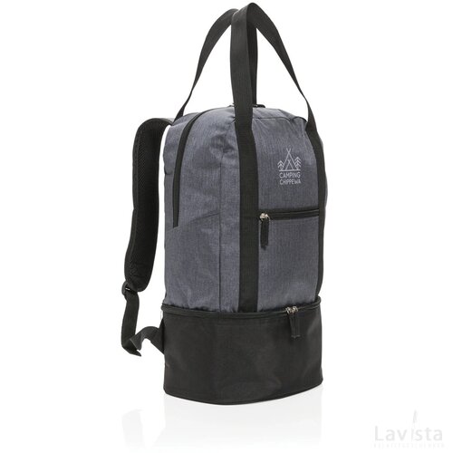 3-in-1 koel rugzak en handtas grijs, zwart