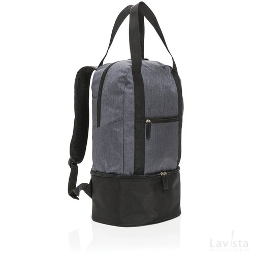 3-in-1 koel rugzak en handtas grijs, zwart