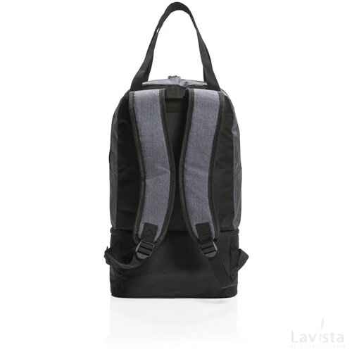 3-in-1 koel rugzak en handtas grijs, zwart