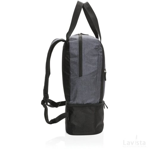 3-in-1 koel rugzak en handtas grijs, zwart