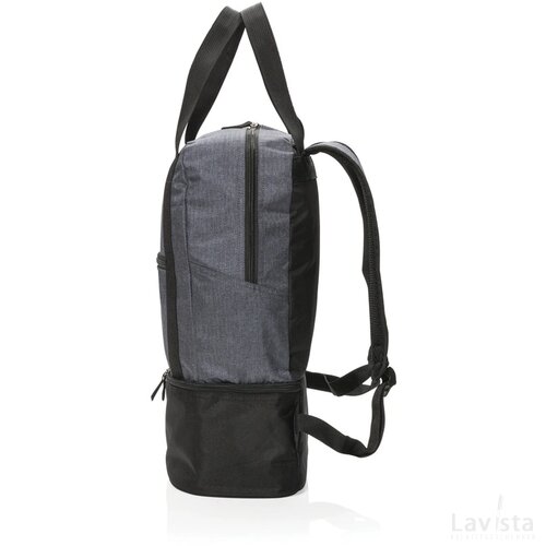 3-in-1 koel rugzak en handtas grijs, zwart