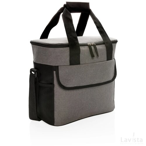 Grote basic koeltas grijs, zwart