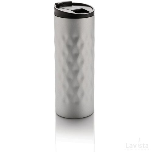 Geometric tumbler zilver
