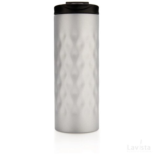 Geometric tumbler zilver