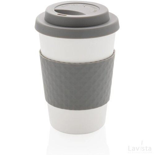 Herbruikbare koffiebeker 270ml grijs