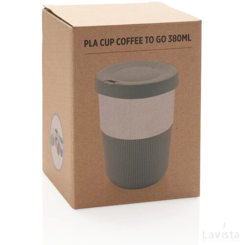 PLA cup coffee to go 380ml grijs