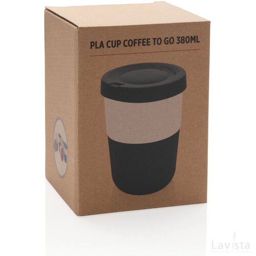 PLA cup coffee to go 380ml zwart