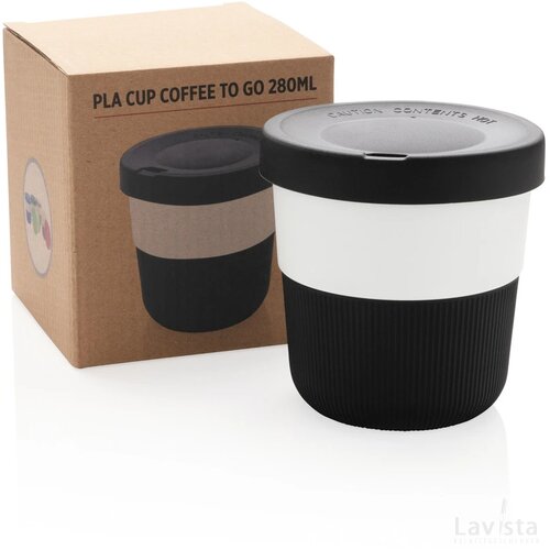 PLA cup coffee to go 280ml zwart