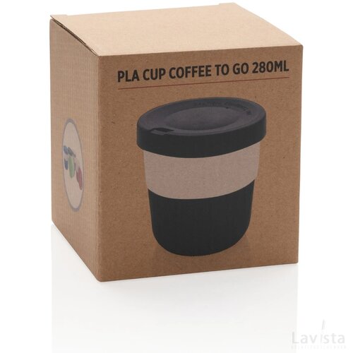 PLA cup coffee to go 280ml zwart