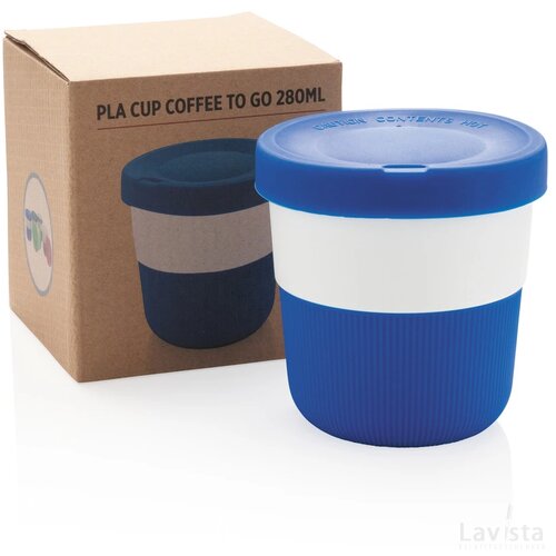 PLA cup coffee to go 280ml blauw
