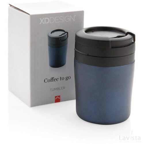 Coffee to go mok blauw
