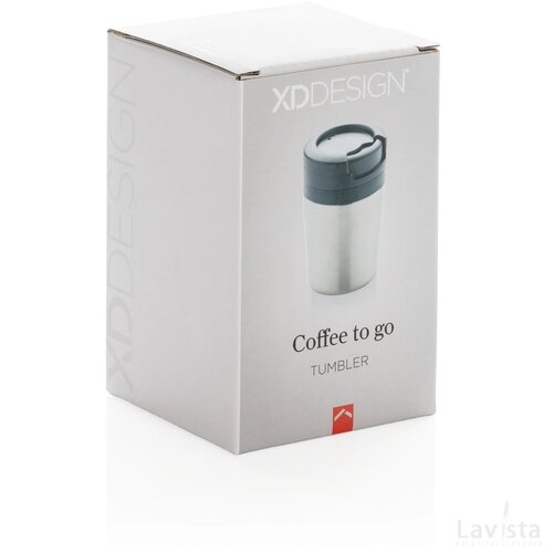 Coffee to go mok zilver