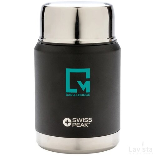 Swiss Peak Elite copper vacuüm voedselcontainer zwart