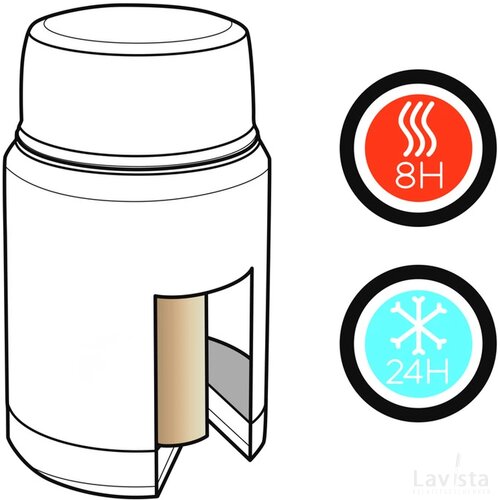 Swiss Peak Elite copper vacuüm voedselcontainer zwart