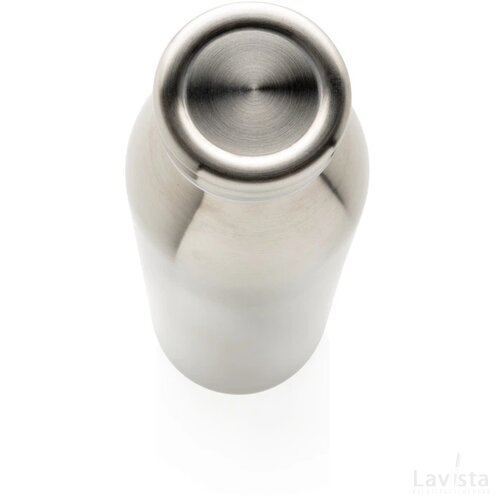 Lekvrije drinkfles met koperisolatie zilver