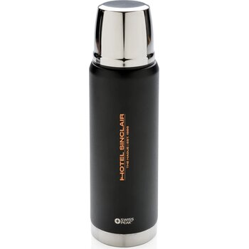 Swiss Peak Elite 0.5L copper vacuüm fles zwart