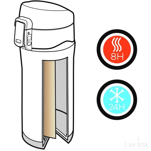 Swiss Peak Elite copper vacuüm lekvrije mok zwart