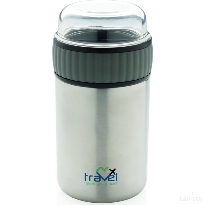 2-in-1 vacuüm voedselcontainer grijs, grijs