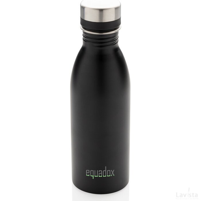 Deluxe RVS water fles zwart