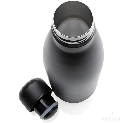 Unikleur vacuüm geïsoleerde roestvrijstalen fles 500 ml zwart