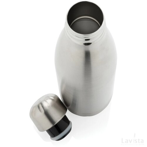 Vacuüm geïsoleerde roestvrijstalen fles zilver