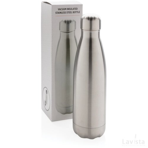 Vacuüm geïsoleerde roestvrijstalen fles zilver