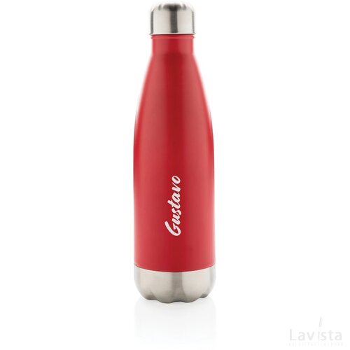 Vacuüm geïsoleerde roestvrijstalen fles rood