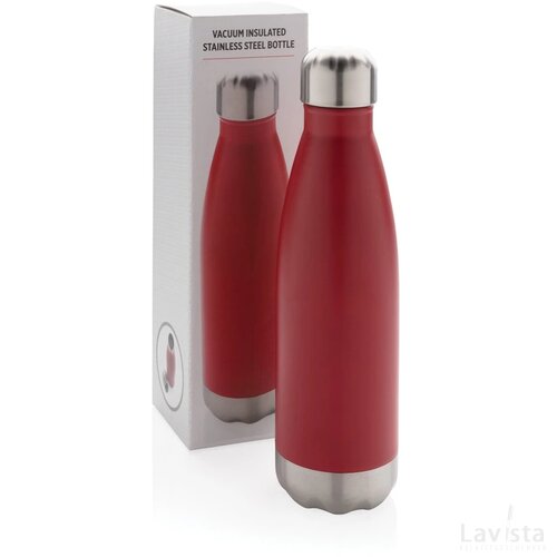 Vacuüm geïsoleerde roestvrijstalen fles rood
