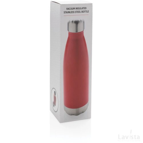Vacuüm geïsoleerde roestvrijstalen fles rood