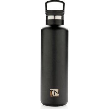 Standard mouth infuser vacuüm isoleerfles zwart