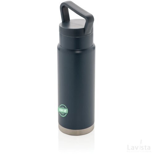 Lekvrije vacuümfles on-the-go met handvat blauw