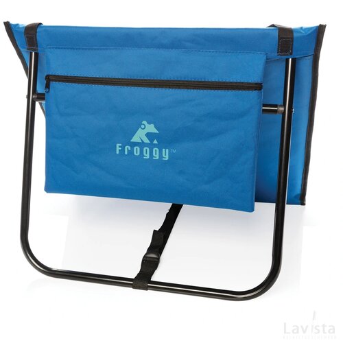 Opvouwbare strand loungestoel blauw