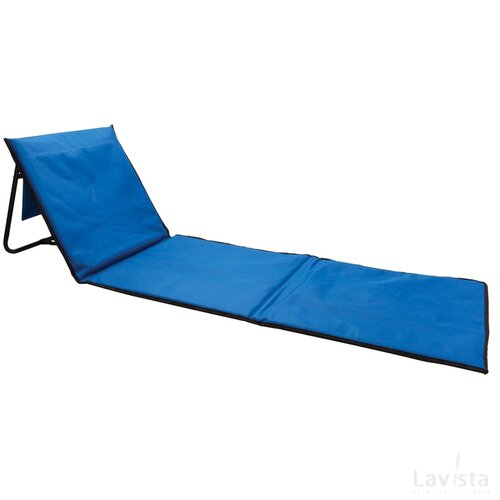 Opvouwbare strand loungestoel blauw