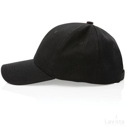 Impact AWARE™ 6 panel 280gr gerecycled katoenen cap zwart
