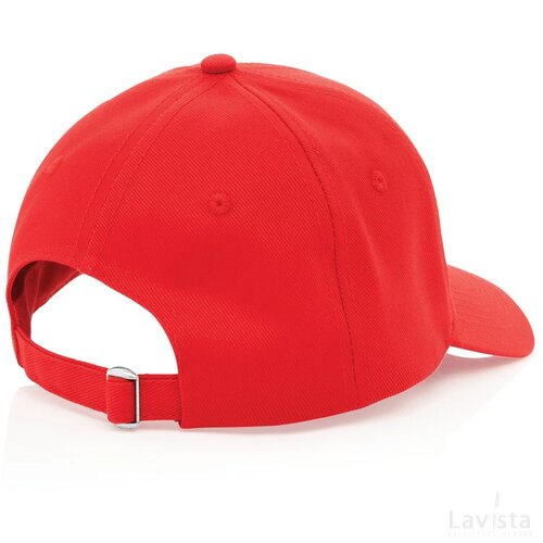 Impact AWARE™ 6 panel 280gr gerecycled katoenen cap rood