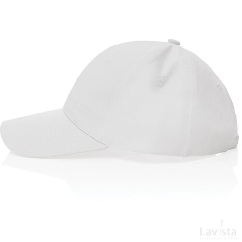 Impact AWARE™ 6 panel 280gr gerecycled katoenen cap wit