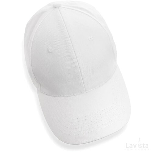 Impact AWARE™ 6 panel 280gr gerecycled katoenen cap wit