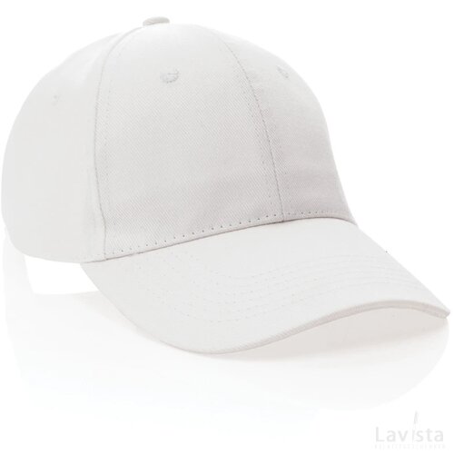 Impact AWARE™ 6 panel 280gr gerecycled katoenen cap wit