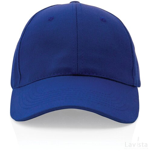 Impact AWARE™ 6 panel 280gr gerecycled katoenen cap blauw