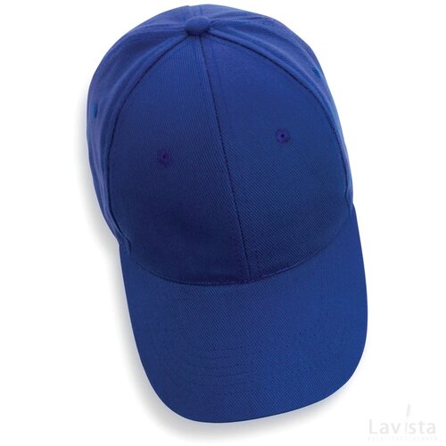 Impact AWARE™ 6 panel 280gr gerecycled katoenen cap blauw