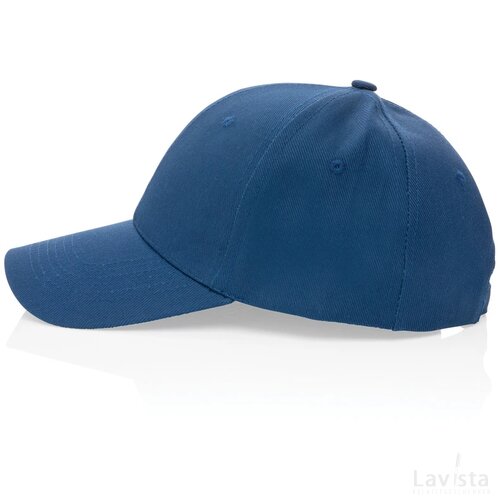 Impact AWARE™ 6 panel 280gr gerecycled katoenen cap donkerblauw