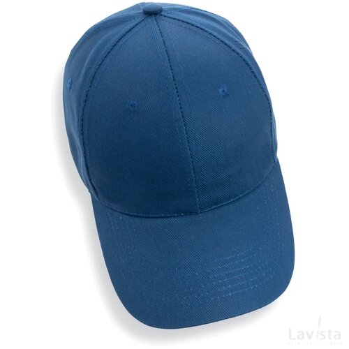 Impact AWARE™ 6 panel 280gr gerecycled katoenen cap donkerblauw